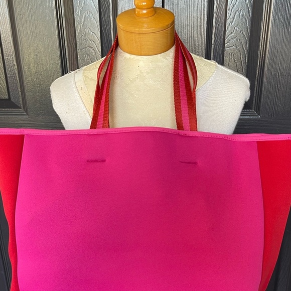NWOT SummerSalt Beach Tote Pink Red - Picture 6 of 16